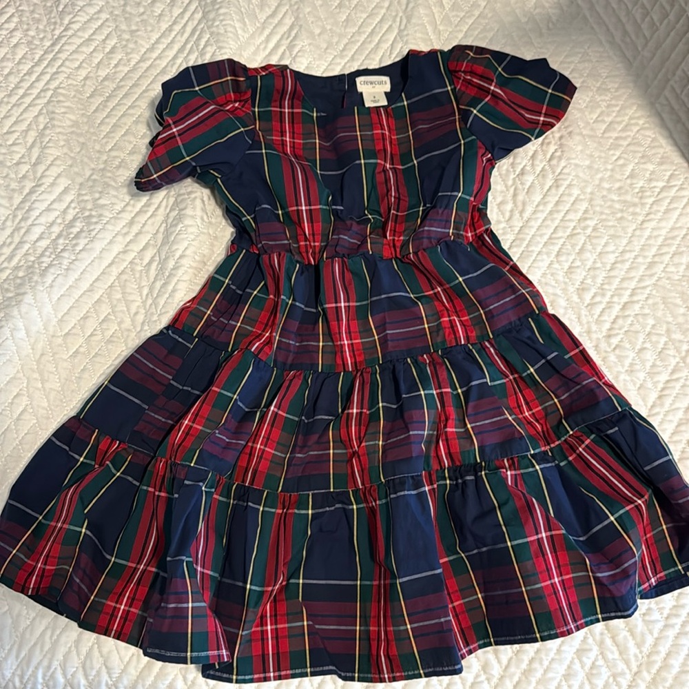 Crewcuts tartan Christmas dress